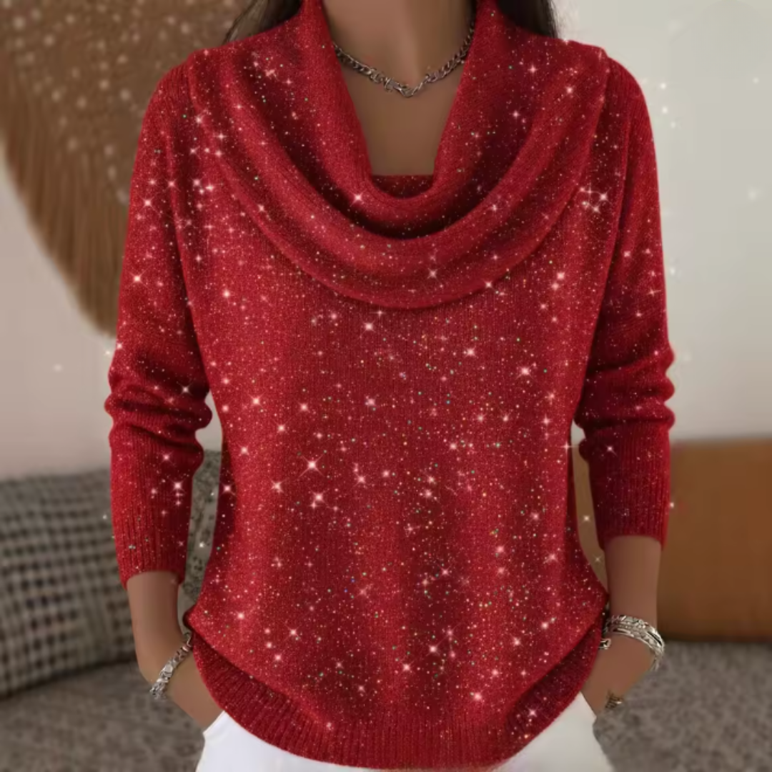 Lana | Elegant tröja med glittrande detaljer