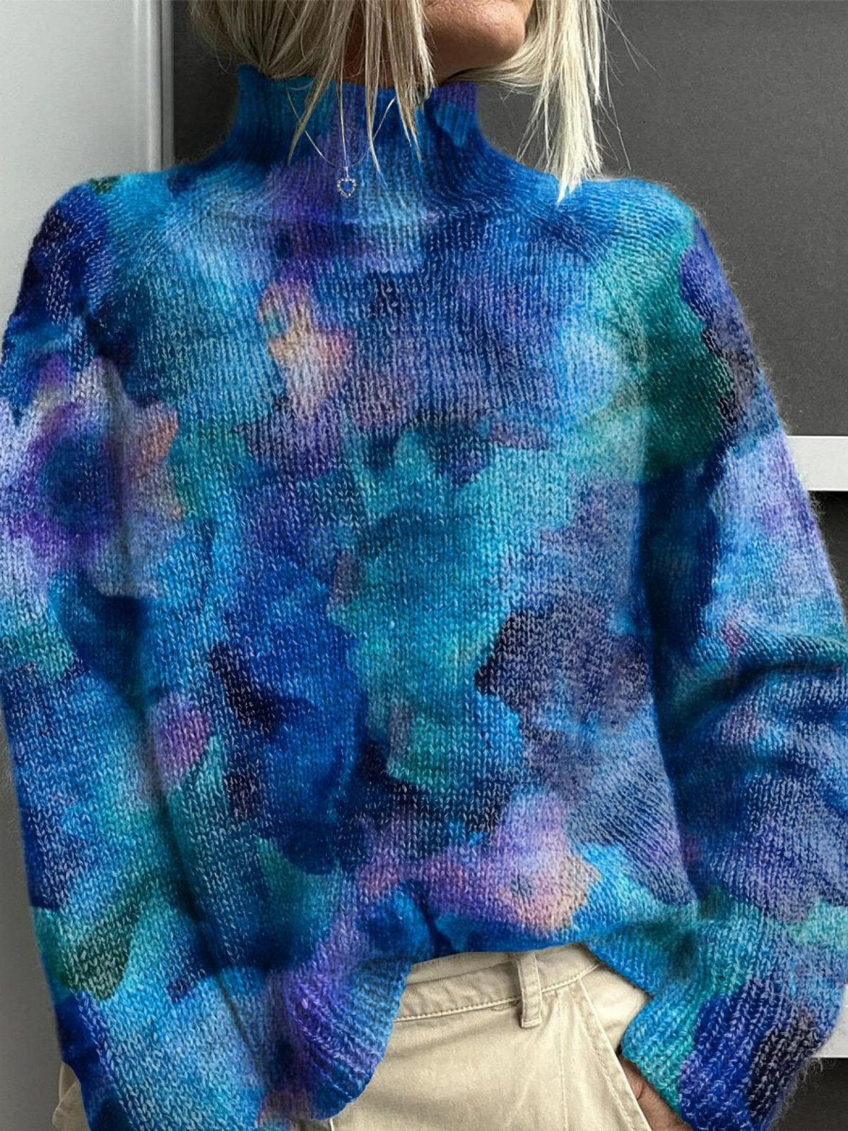 Nora | Stickad polotröja