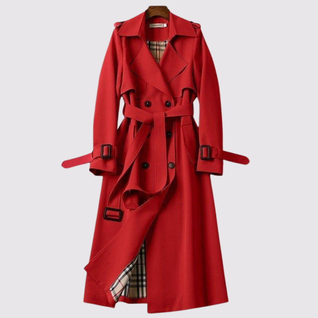 Marena | Elegant Trenchcoat I Tidlös Modell Med Bälte