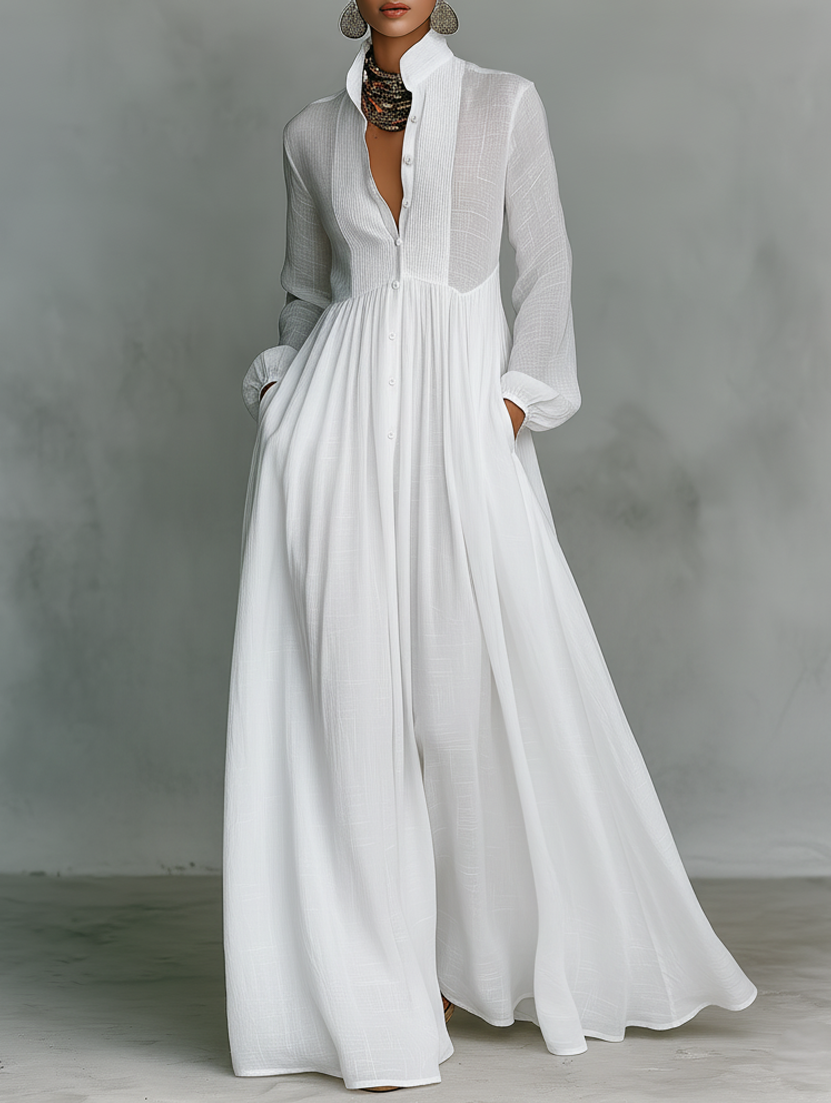 Veronica | Minimalistisk Maxi Klänning