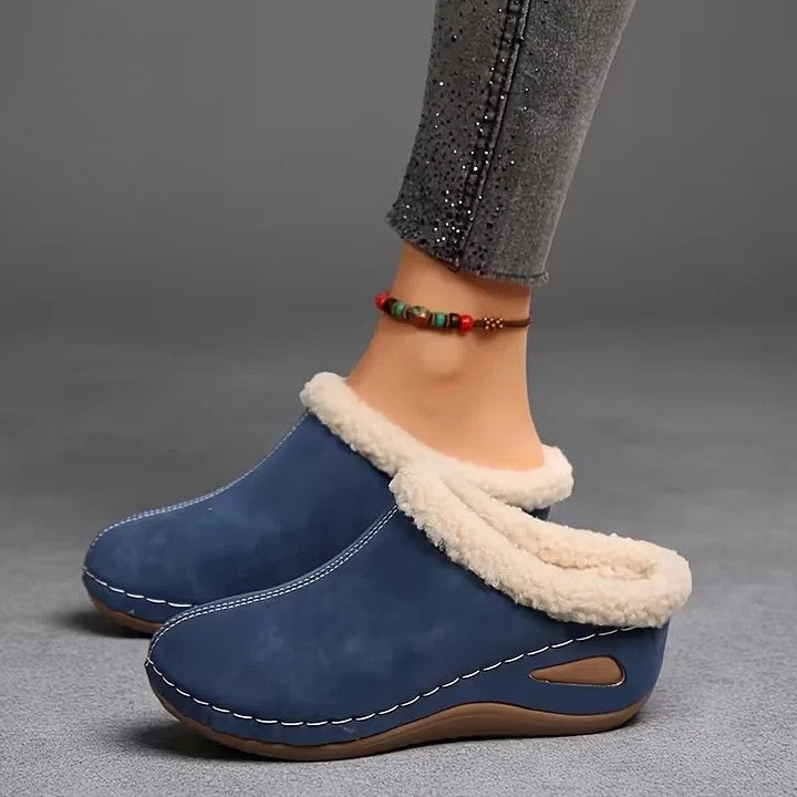 Novar | Pälsfodrade slip-on-sandaler