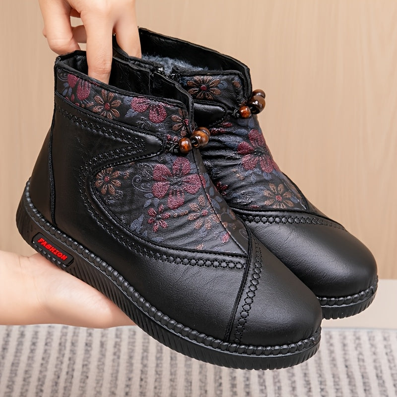 Bianca™ - Vintageblommiga ankelskor