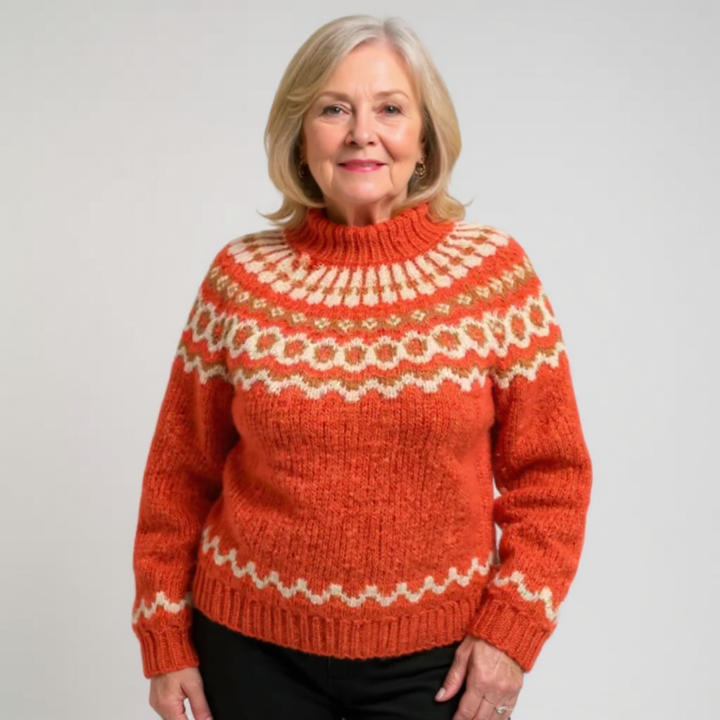 Carla | Vintage Islandstrikpullover