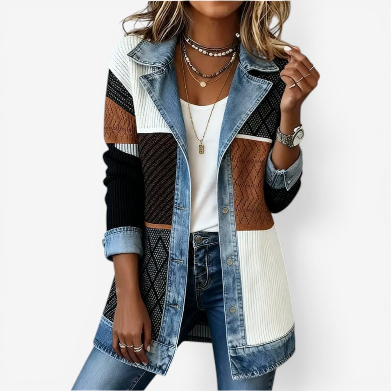 Emilia Blazer I Blandad Denim
