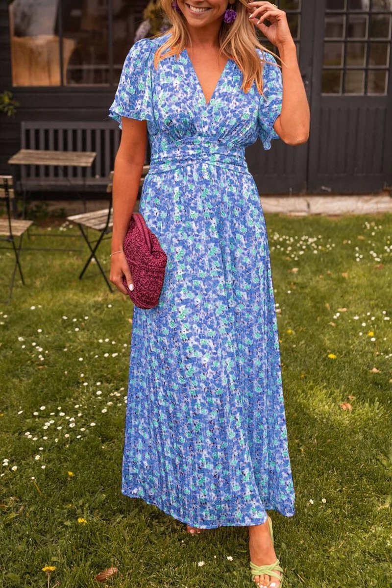 Faith | Elegant Långklänning Med Blommor
