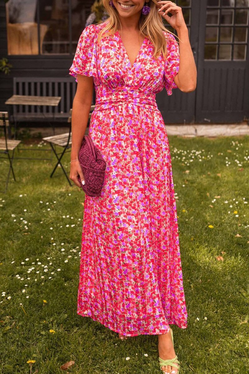 Faith | Elegant Långklänning Med Blommor