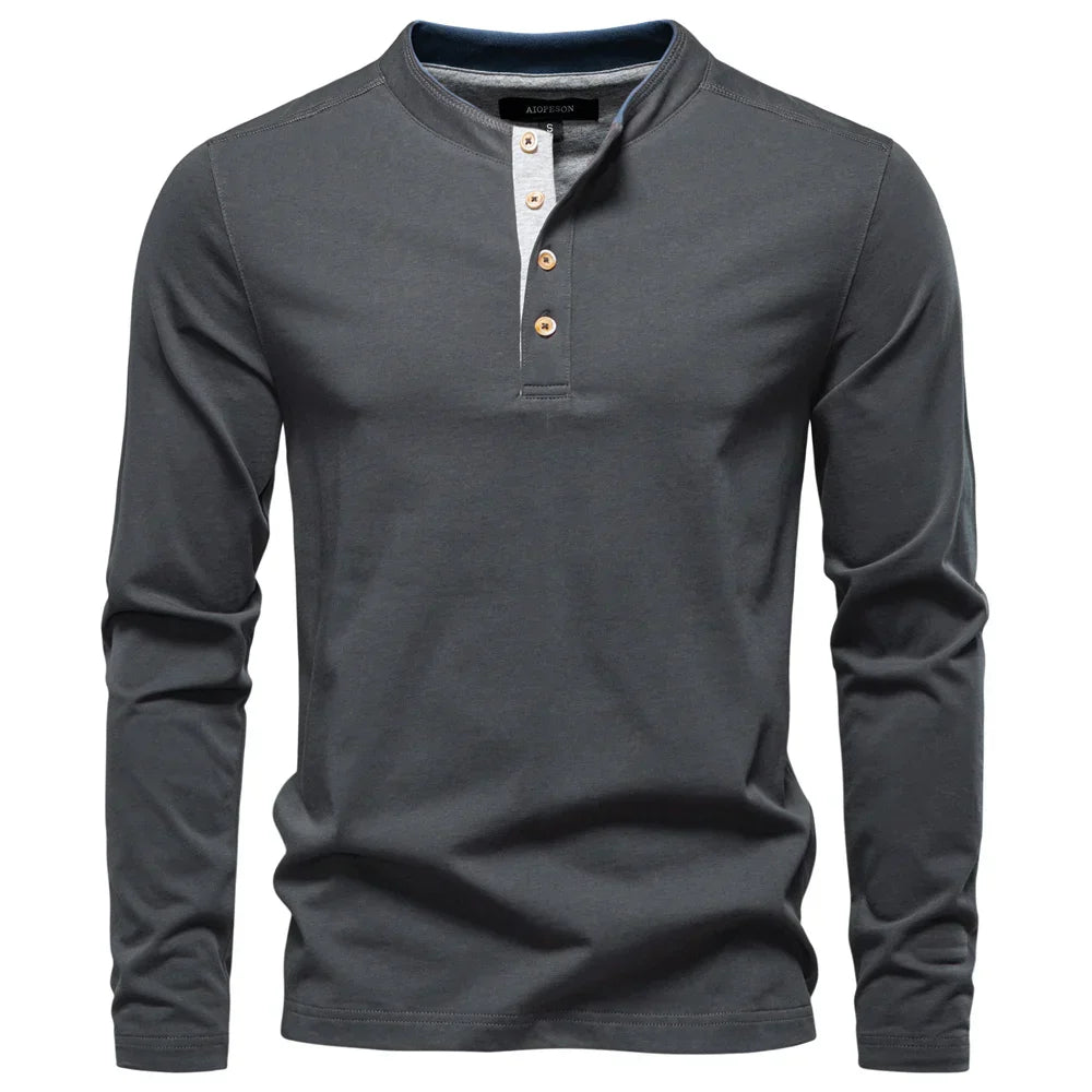 Wesley | Klassisk Långärmad T-Shirt