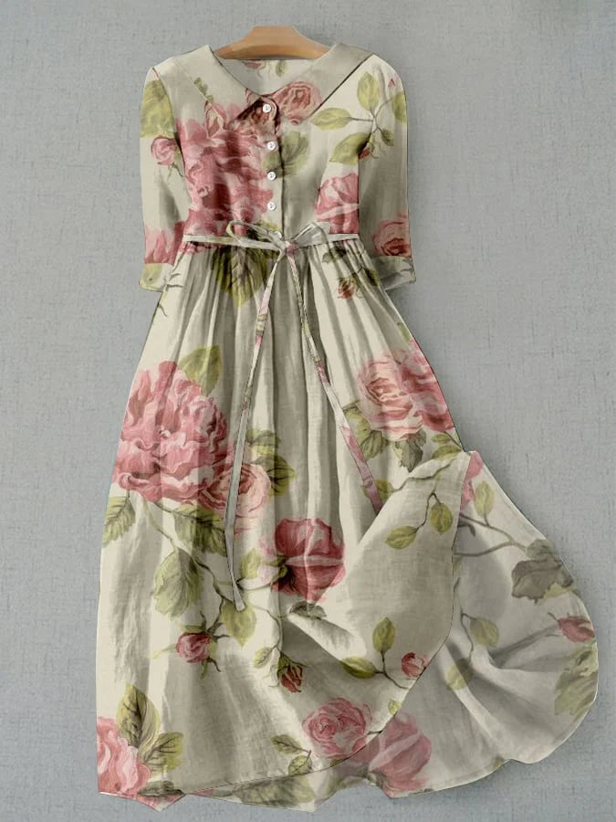 Helena | Vintage ros klänning