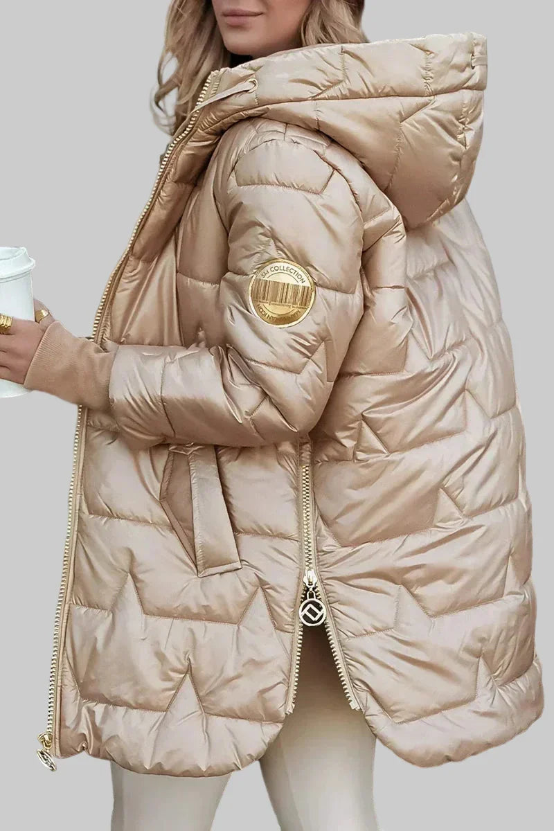 Amy | Elegant vinterrock med huva