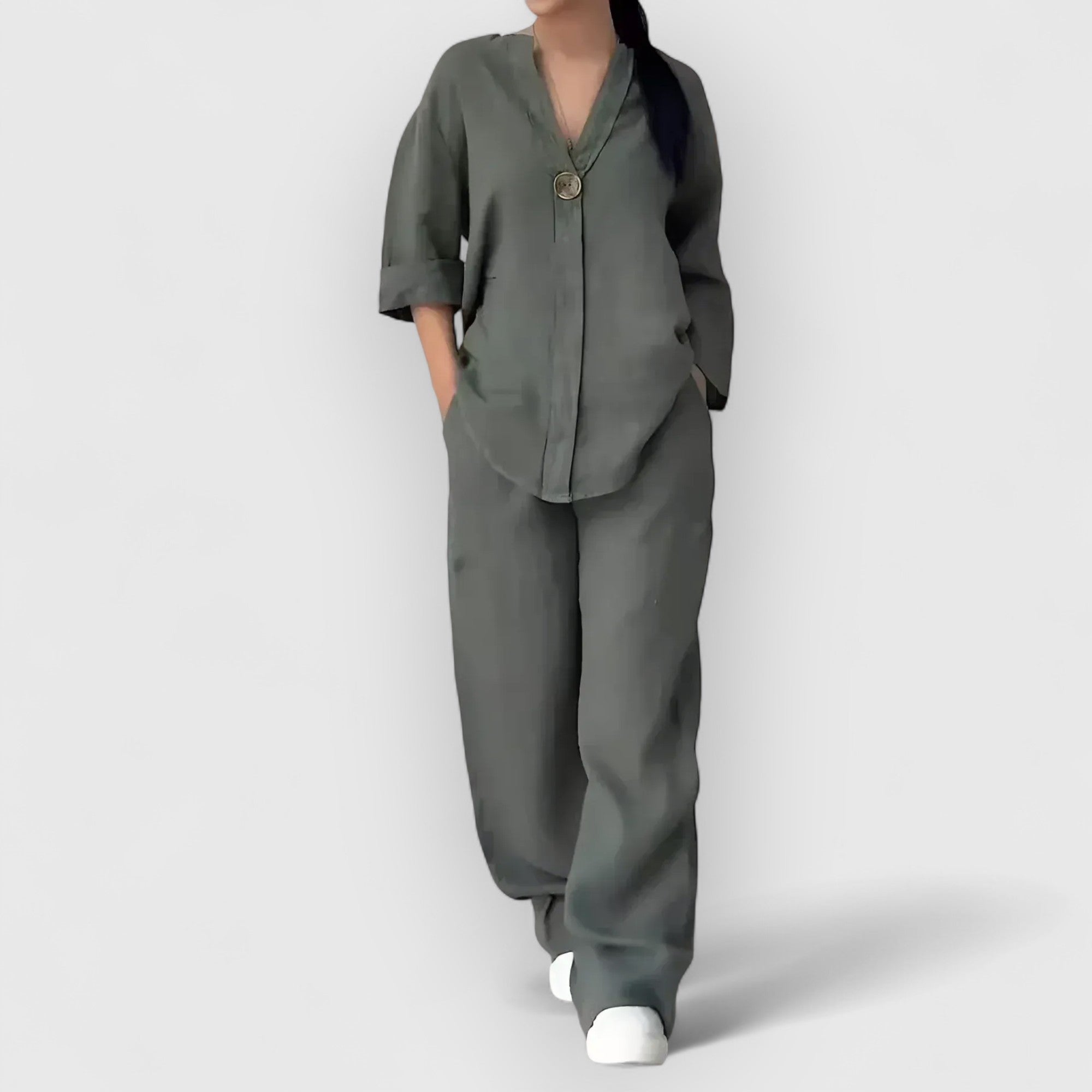 Mira™ | Margherita – Tvådelat linneset i avslappnad, elegant stil