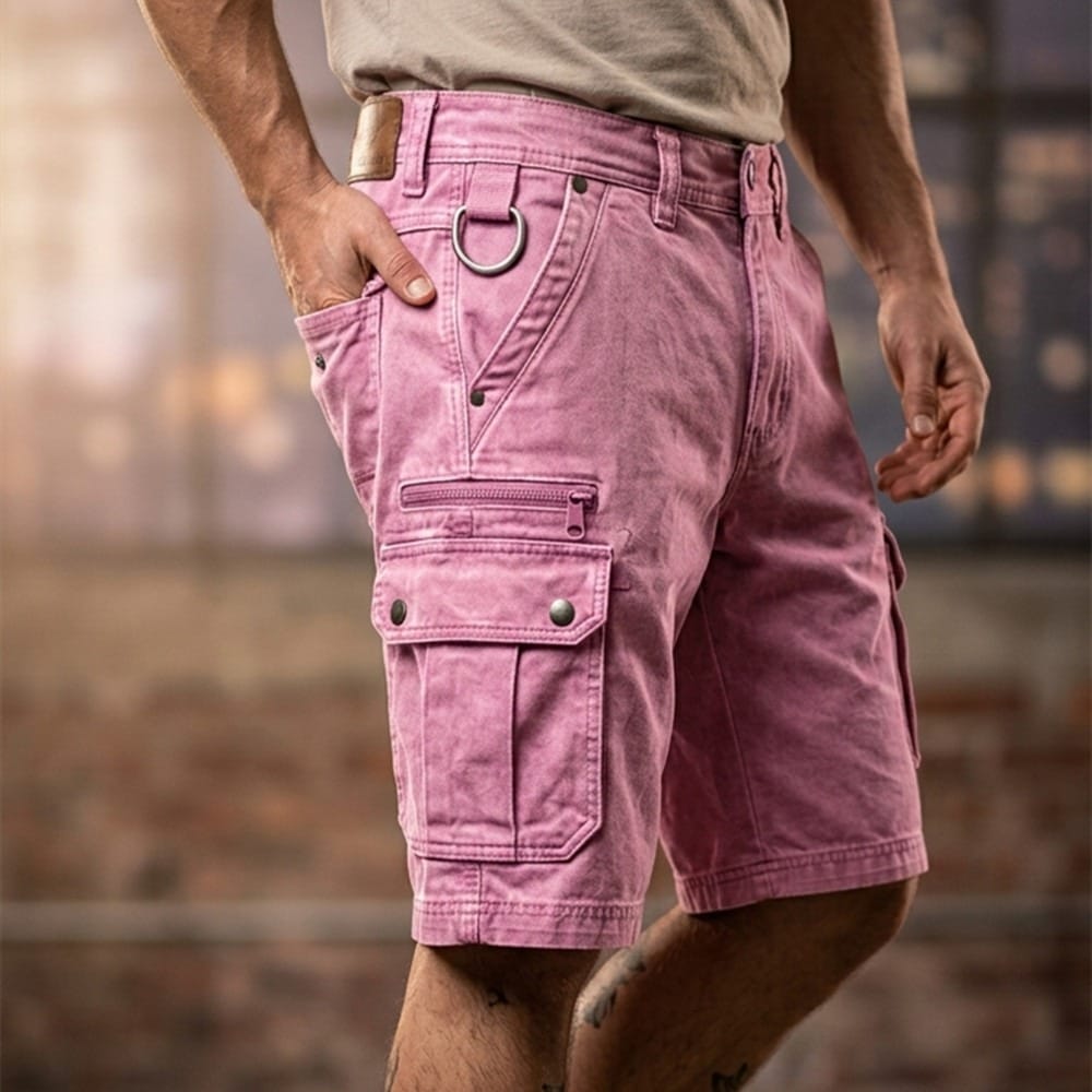 Pieter | Funktionella Denim Cargoshorts