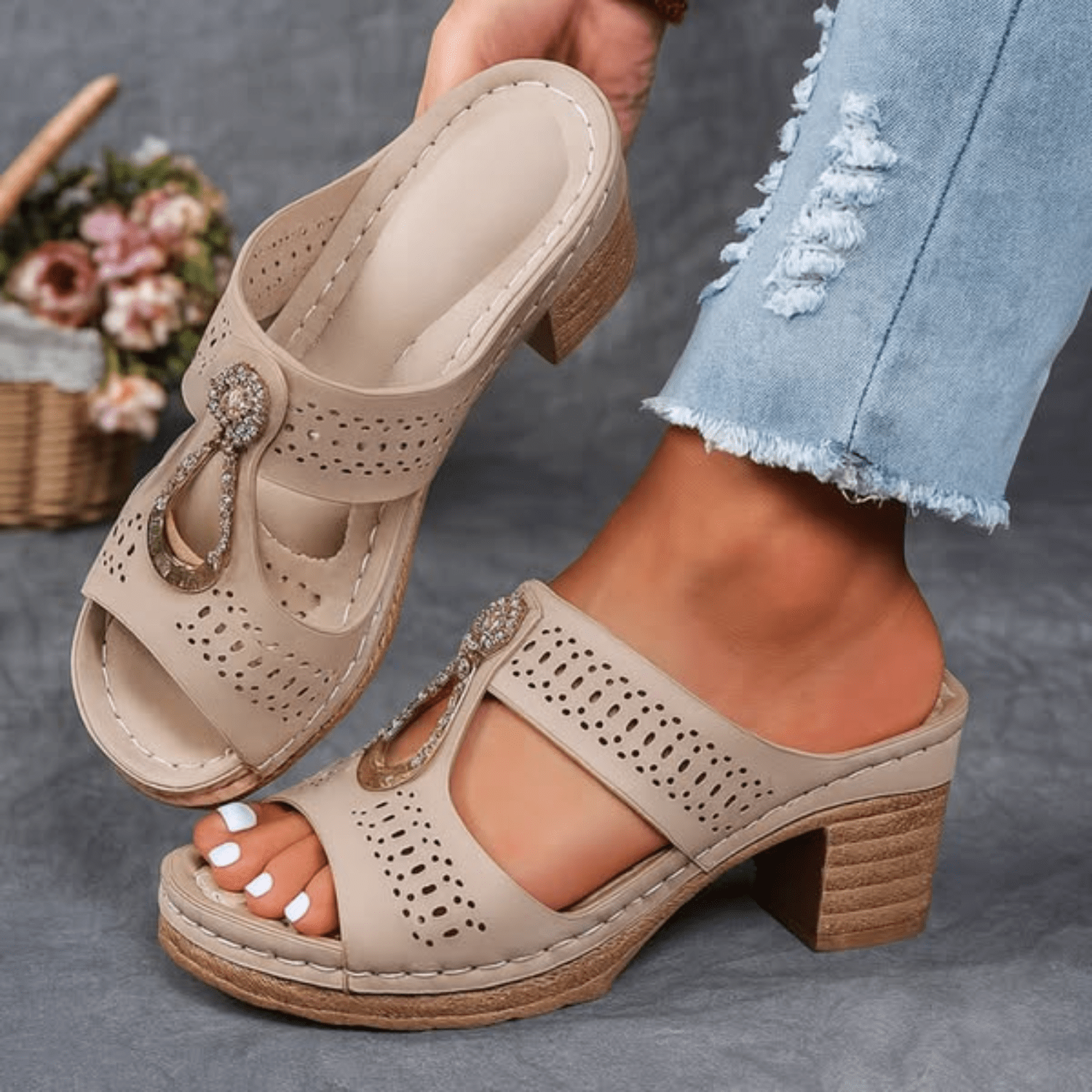 Dorthe | Bekväma Ortopediska Sandaler
