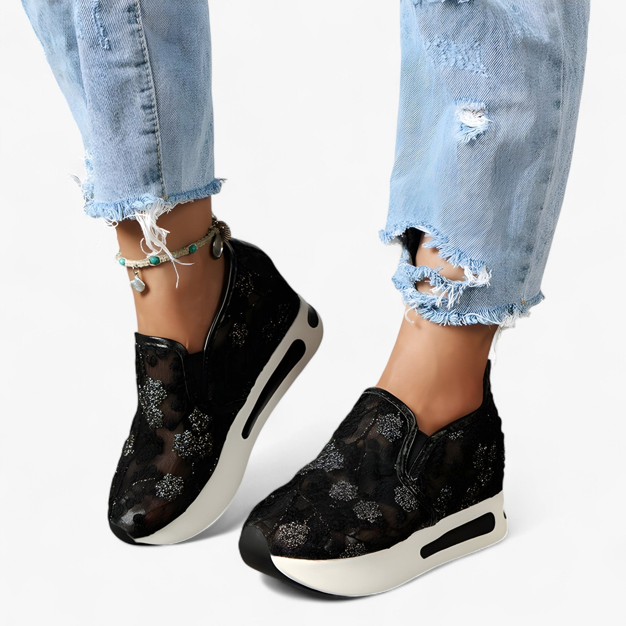Zerina™ - Broderade Skor – Eleganta och Bekväma