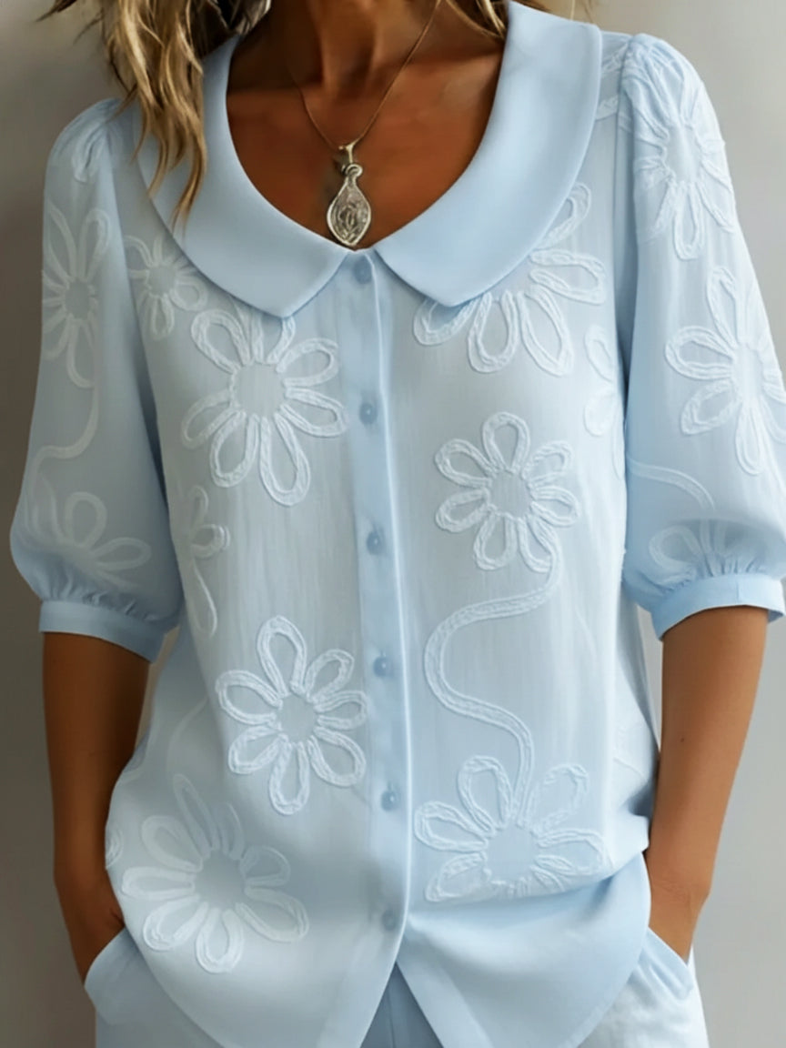Aria — Blouse légère florale élégance naturelle