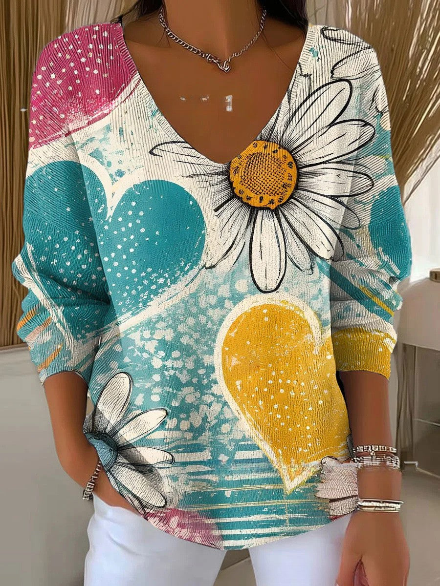 Gudrun | Tröja med V-ringning