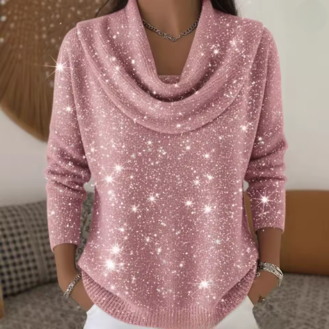 Lana | Elegant tröja med glittrande detaljer