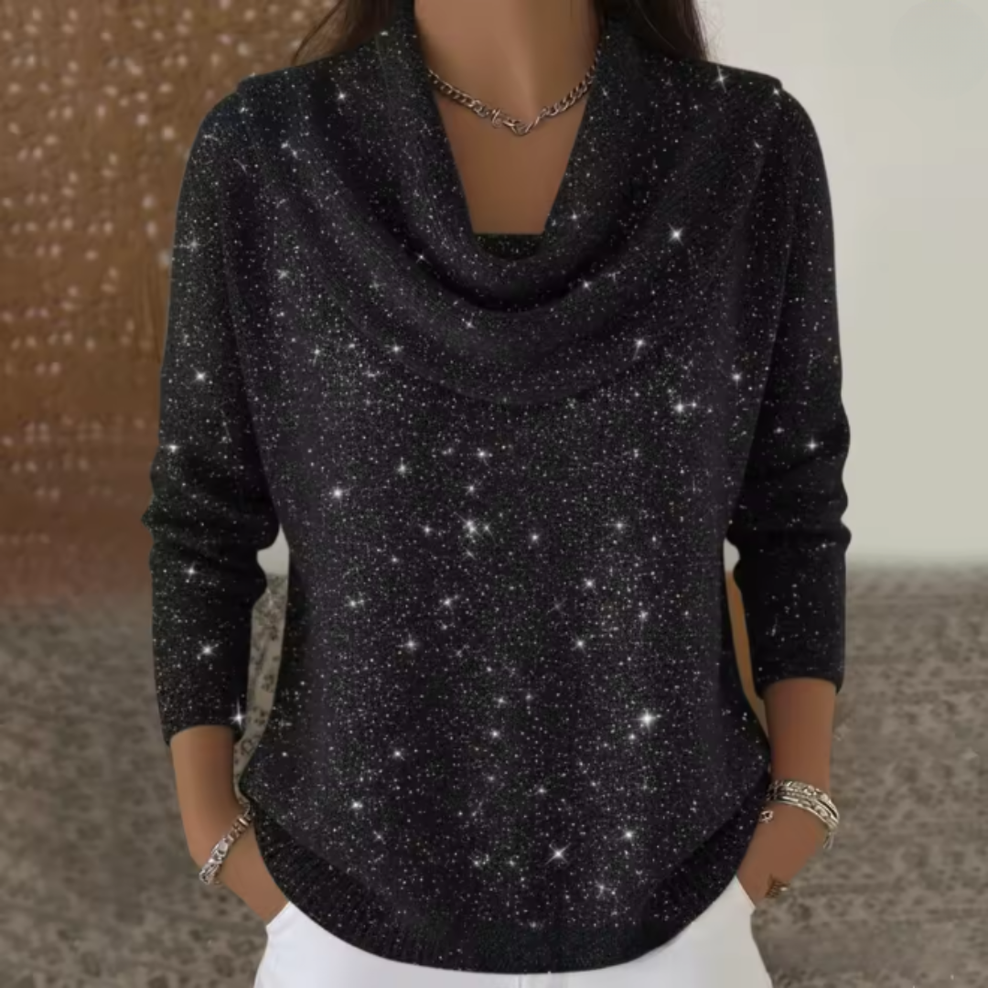 Lana | Elegant tröja med glittrande detaljer
