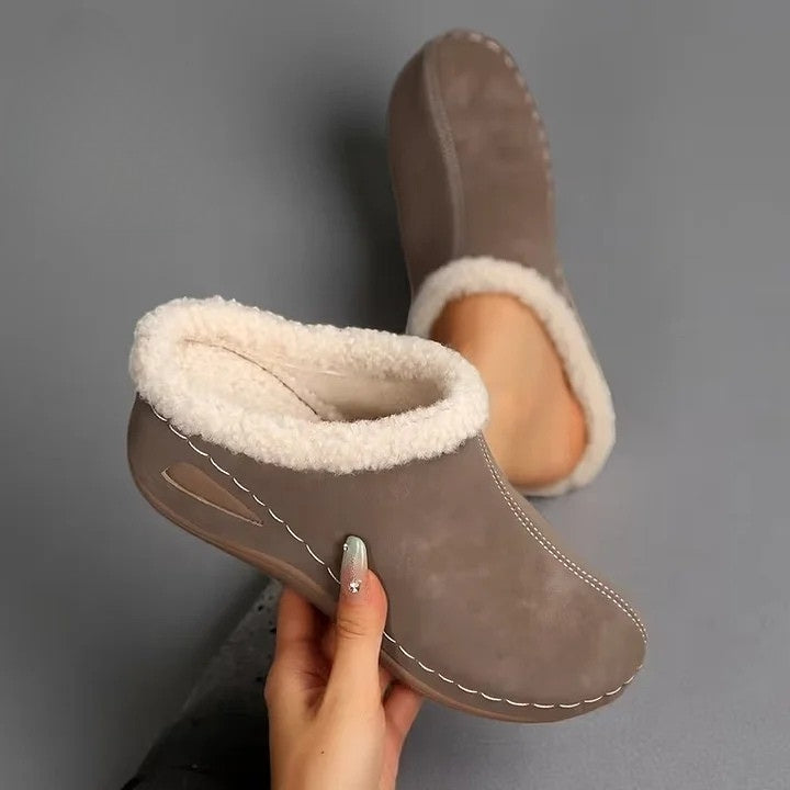 Novar | Pälsfodrade slip-on-sandaler