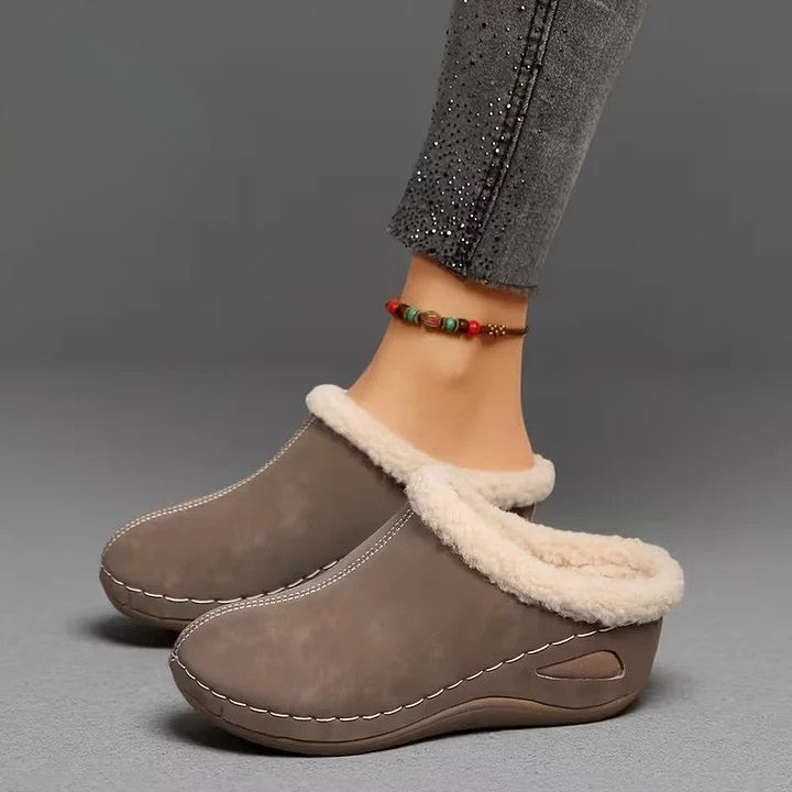 Novar | Pälsfodrade slip-on-sandaler