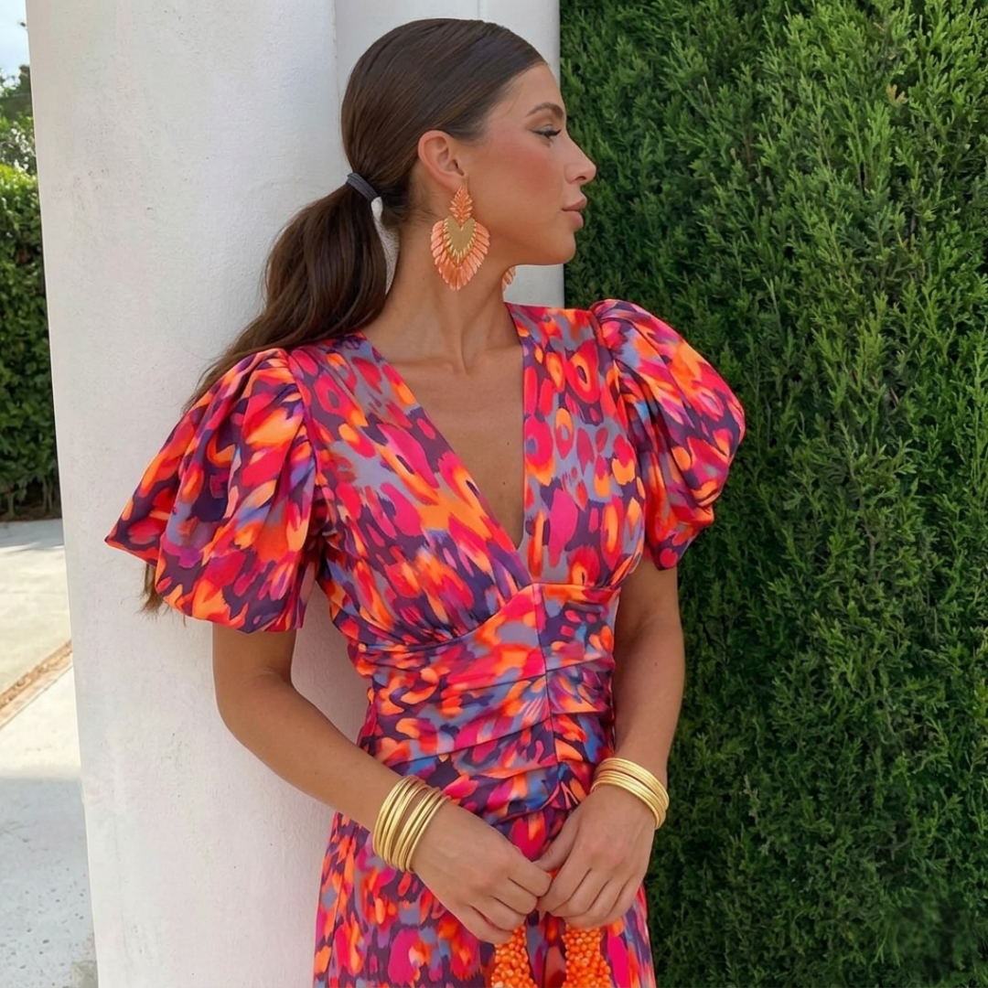 Juliette | Kleid Mit Plissierten ÄRmeln