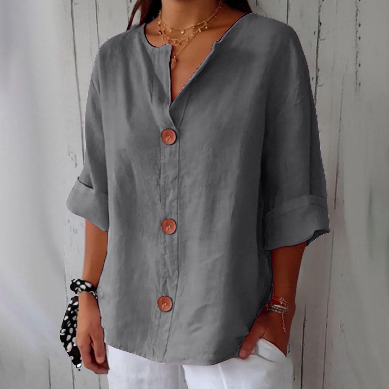 Julia | Löst Sittande Elegant Blus