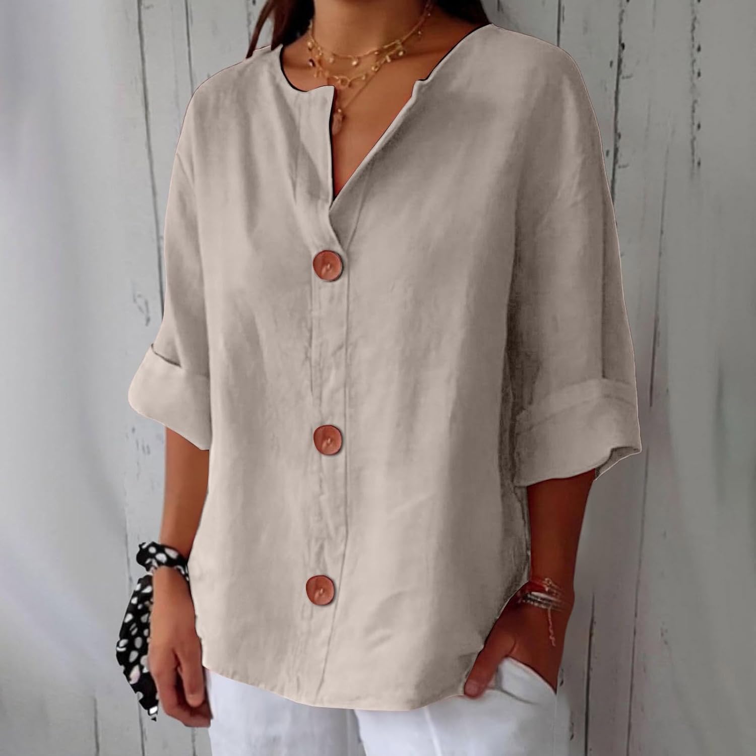 Julia™ | Lös Sittande Elegant Blus