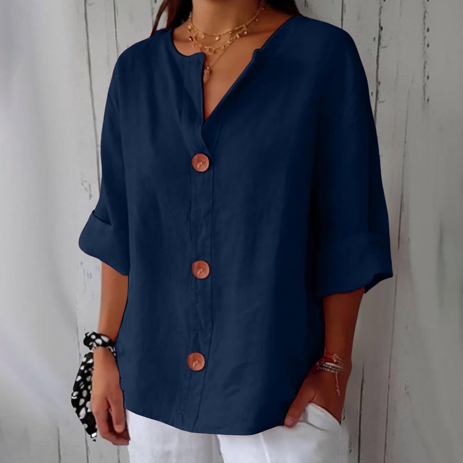 Julia | Löst Sittande Elegant Blus