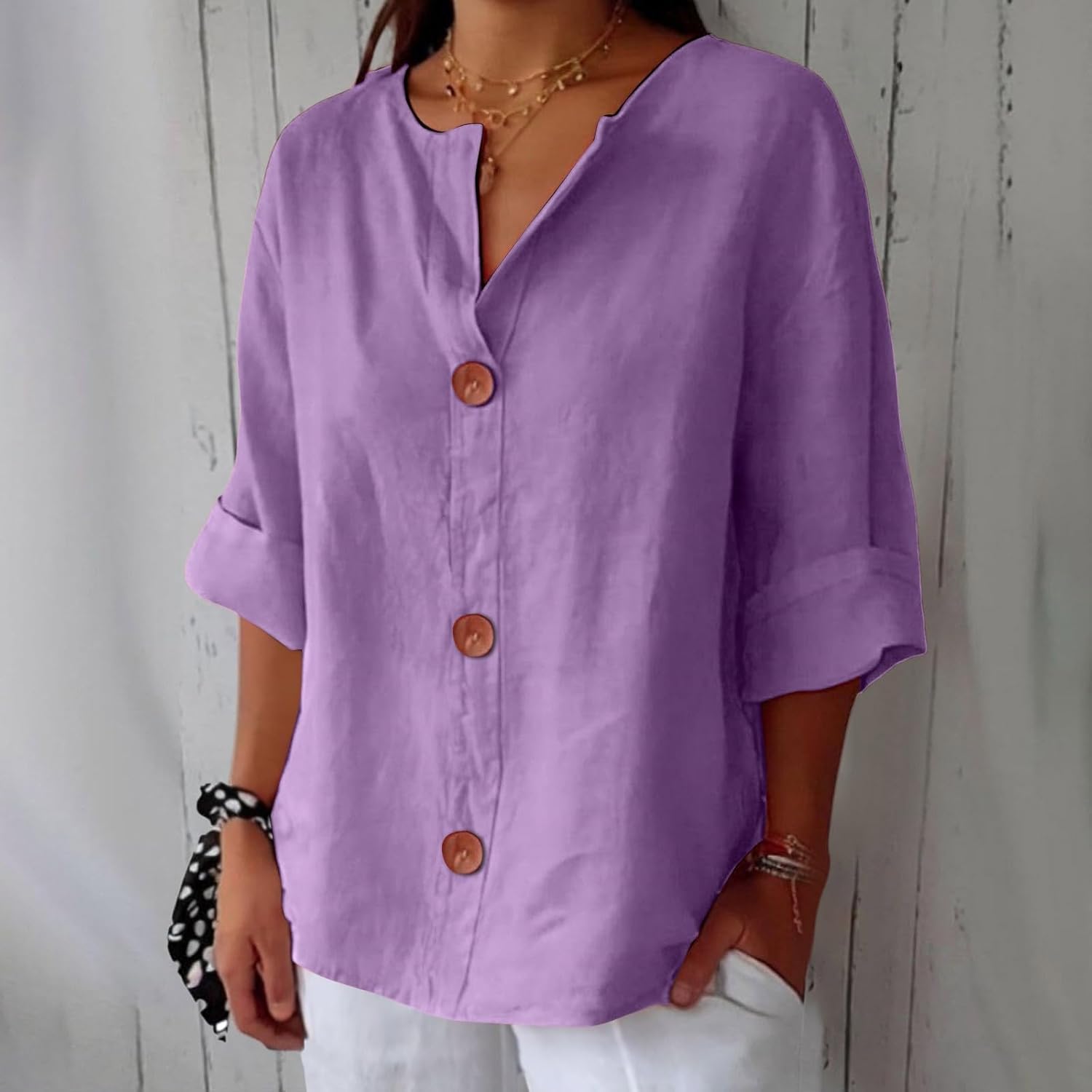 Julia | Löst Sittande Elegant Blus