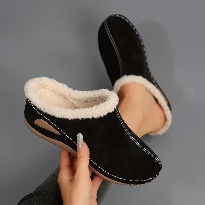 Novar | Pälsfodrade slip-on-sandaler