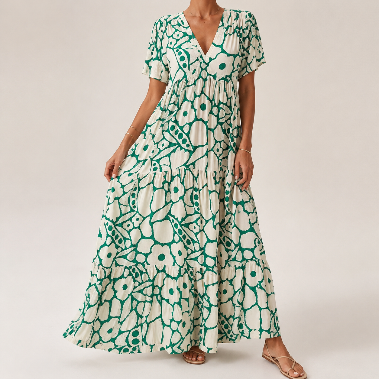 Jane | Elegant Bohemisk Maxiklänning