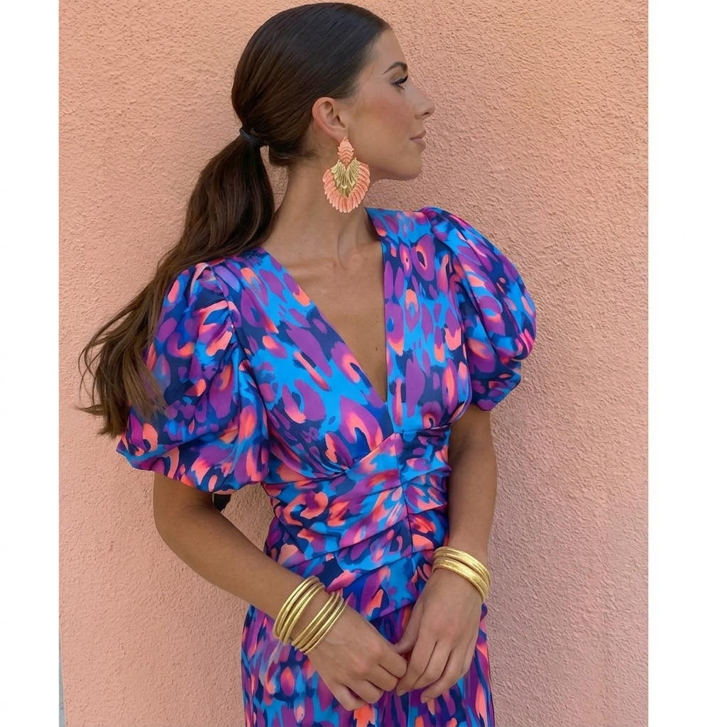 Juliette | Kleid Mit Plissierten ÄRmeln