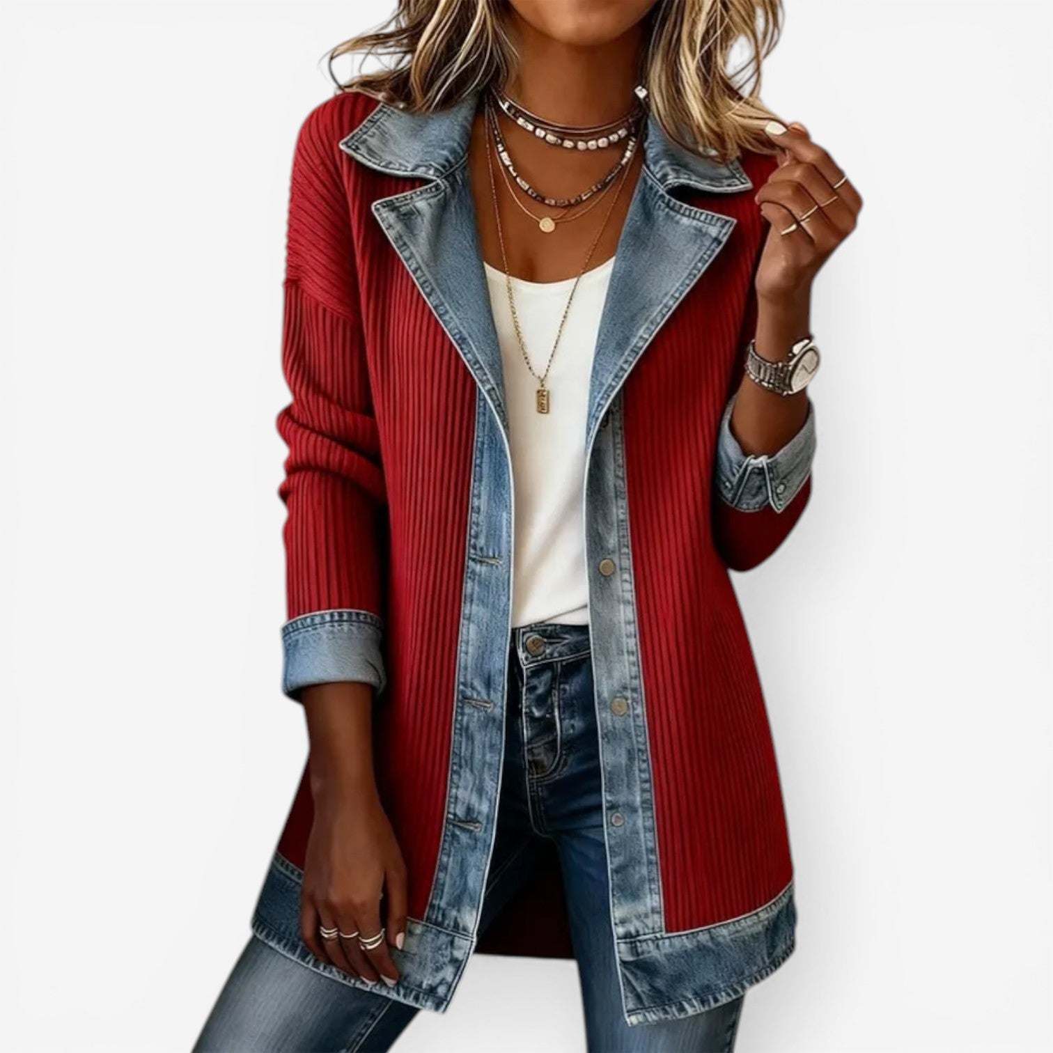Emilia Blazer I Blandad Denim