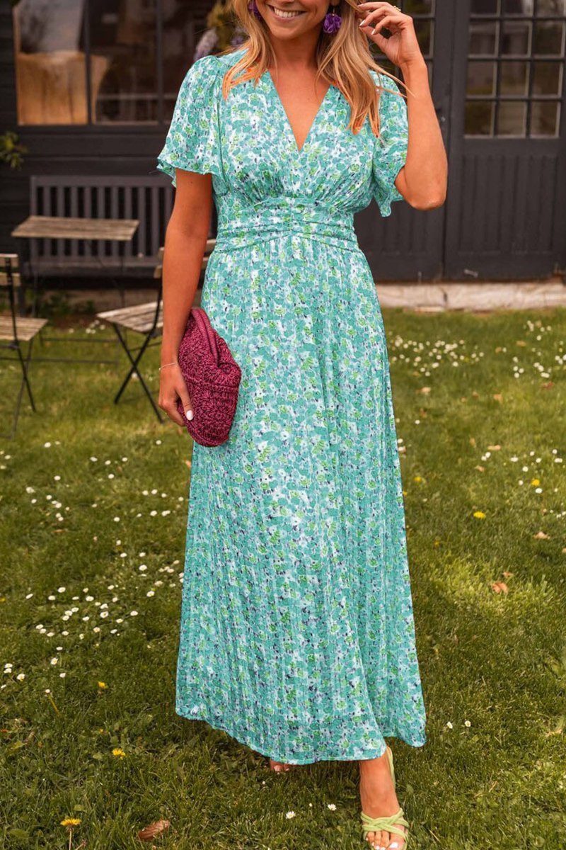 Faith | Elegant Långklänning Med Blommor