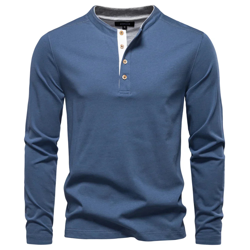 Wesley | Klassisk Långärmad T-Shirt