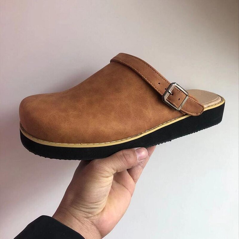 Maikel™ - Vintage Mjukbottnade Slip-in Ortopediska Sandaler