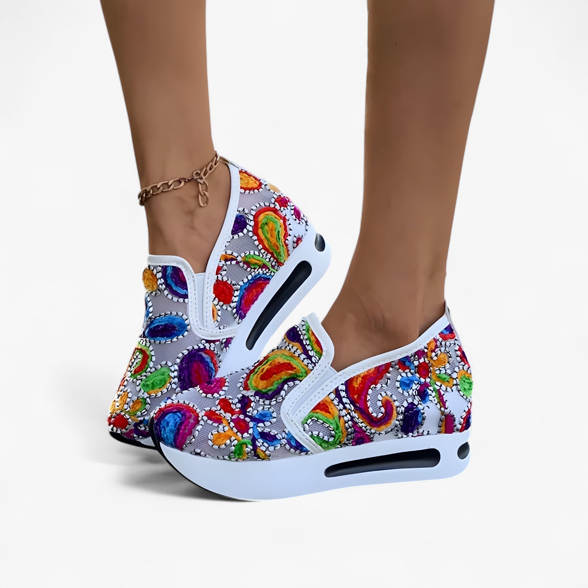 Zerina™ - Broderade Skor – Eleganta och Bekväma