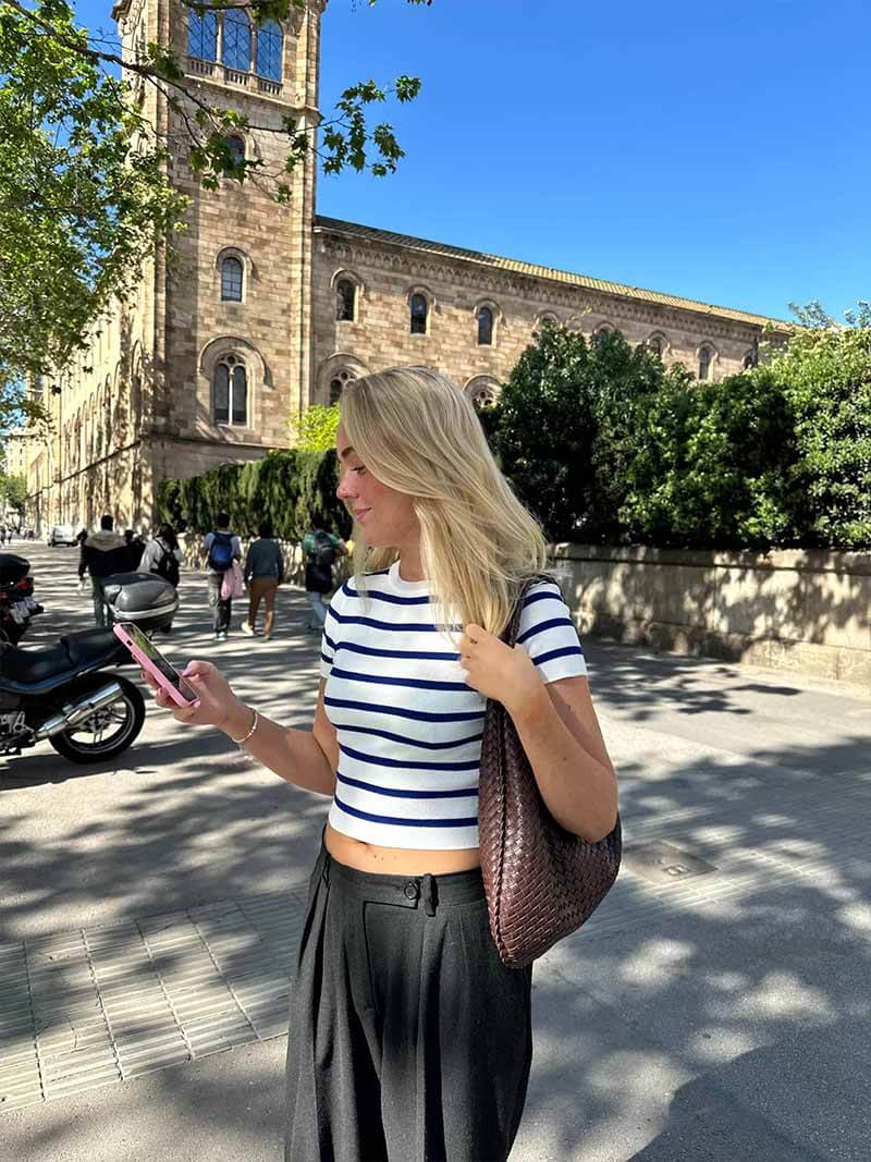 Amelia Strukturerad Axelväska