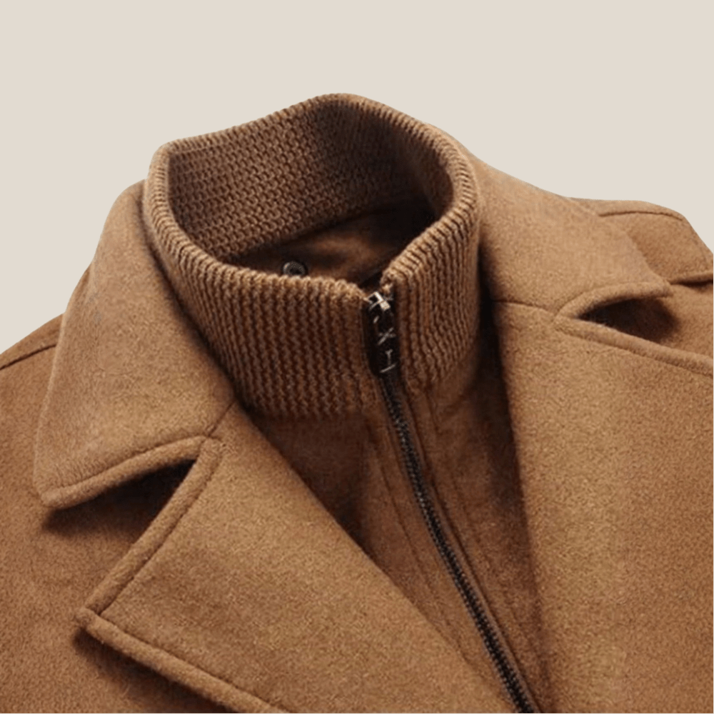 Andre - Klassisk peacoat i ull med tidlös elegans