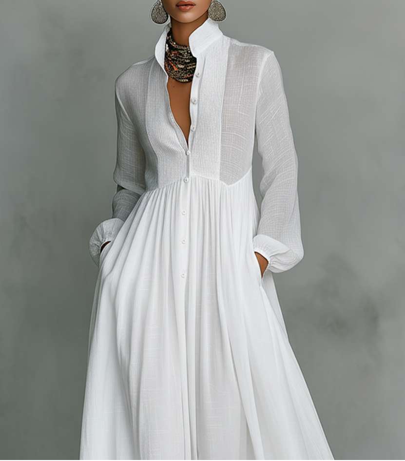 Veronica | Minimalistisk Maxi Klänning