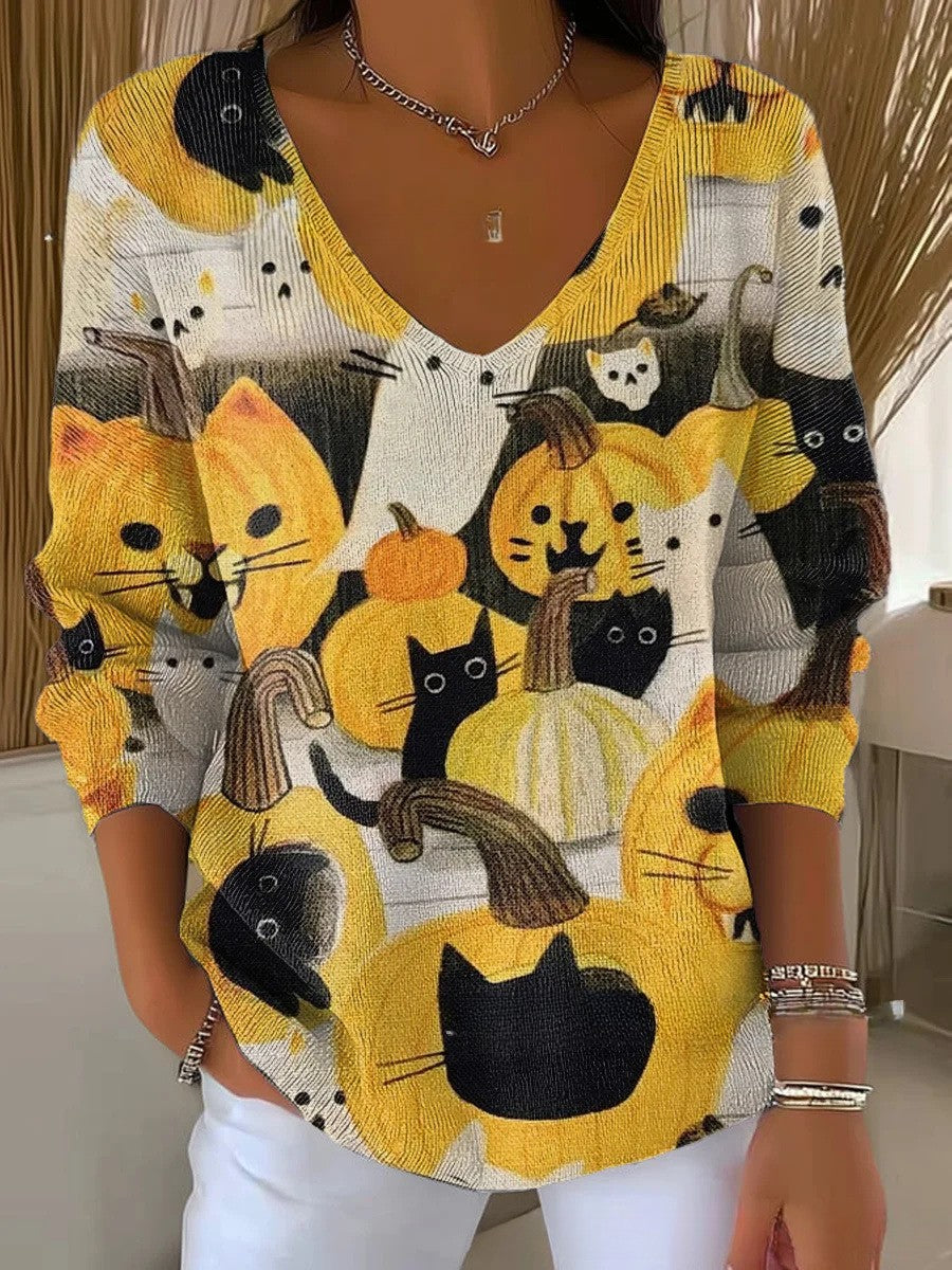 Saga | Tröja med V-ringning