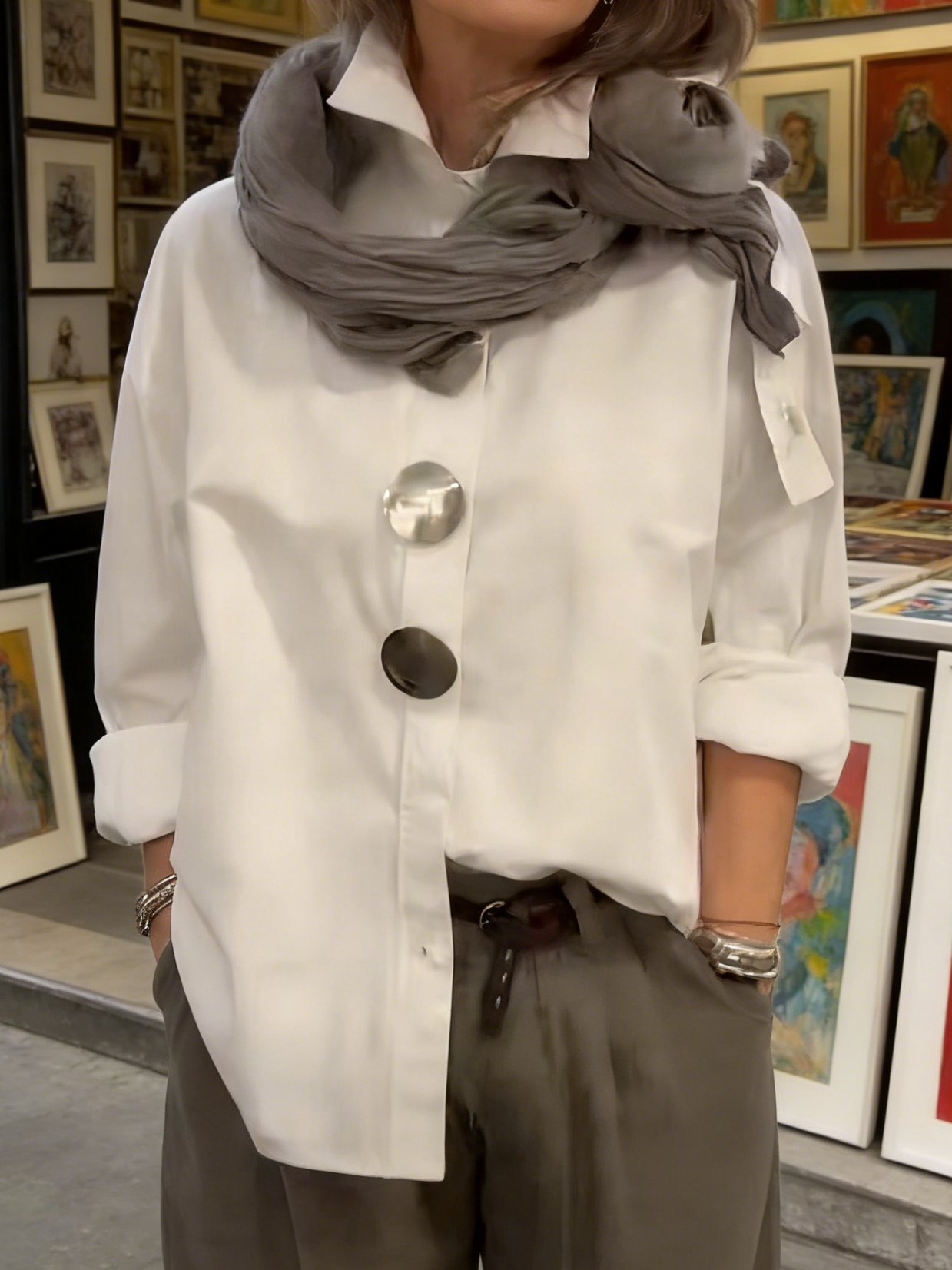 Rosalind | Blus Med Krage Och Knappar