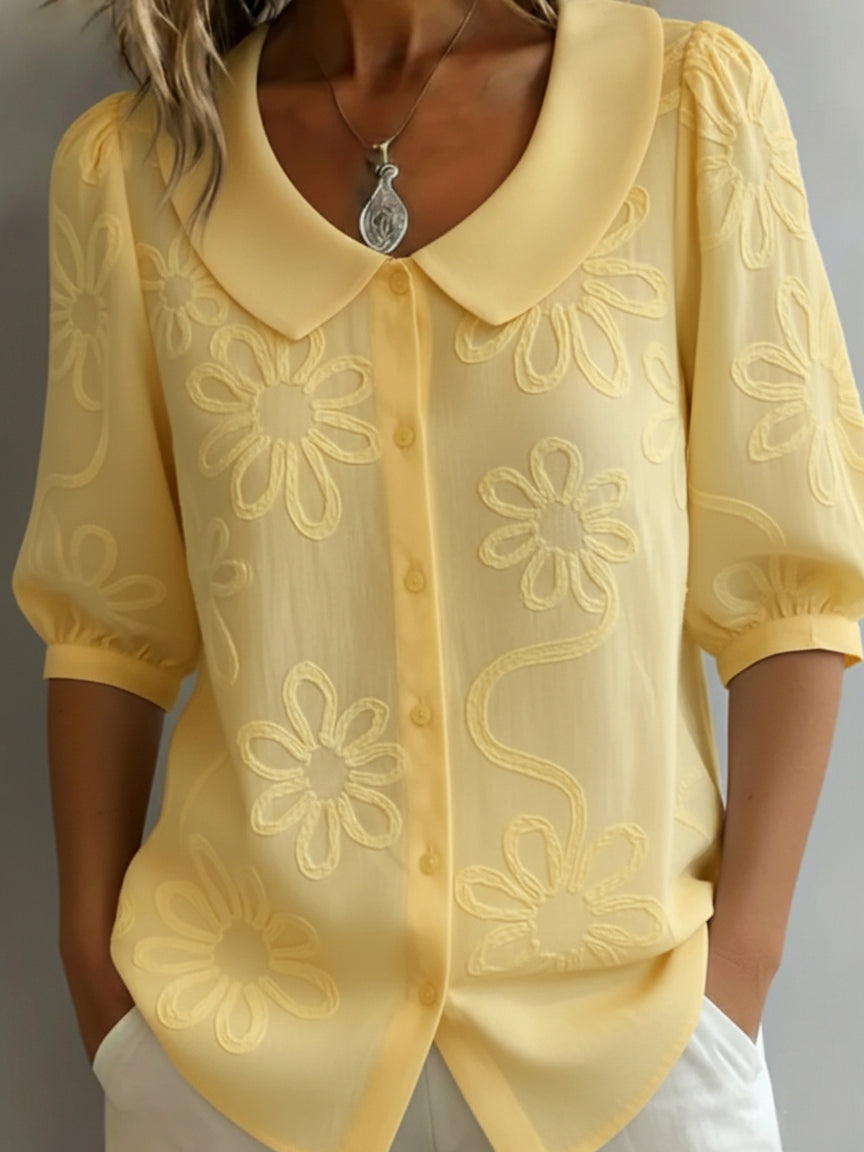 Aria — Blouse légère florale élégance naturelle