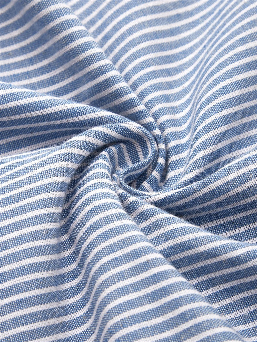 Wanda | Stribet Midi Kjole