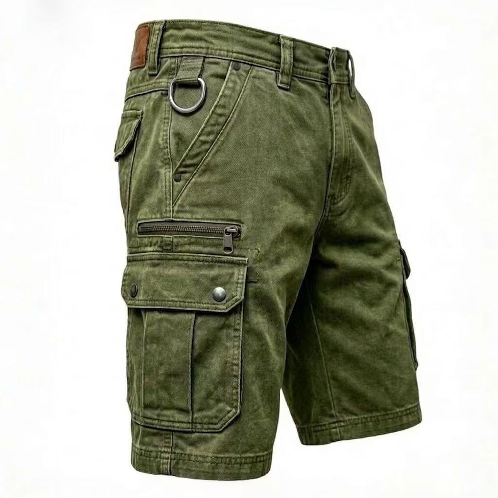 Pieter | Funktionella Denim Cargoshorts
