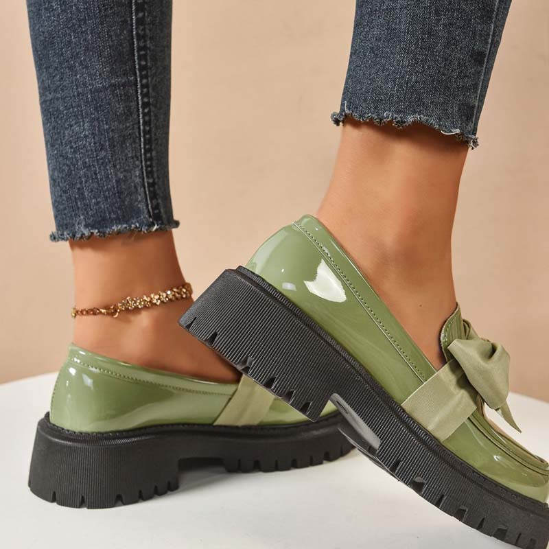 Ravisse™ - Eleganta och Söta Platåloafers med Rosett