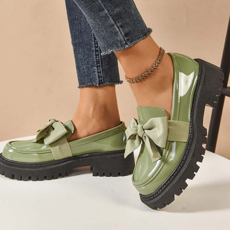 Ravisse™ - Eleganta och Söta Platåloafers med Rosett